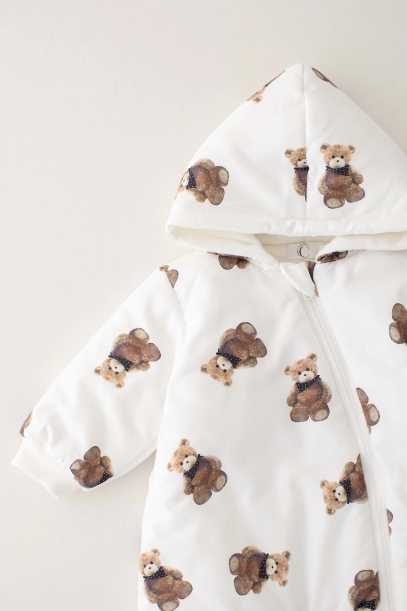 The Bear Puffer Suit with Hood
