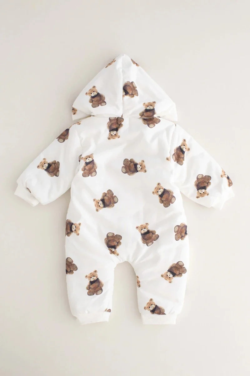 The Bear Puffer Suit with Hood
