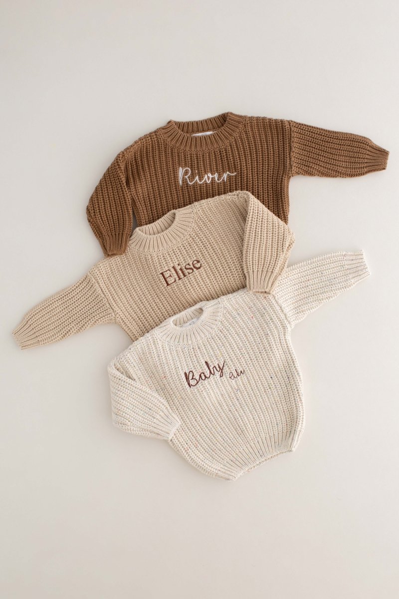 COZY Rainbow Speckle Chunky Sweater | Natural