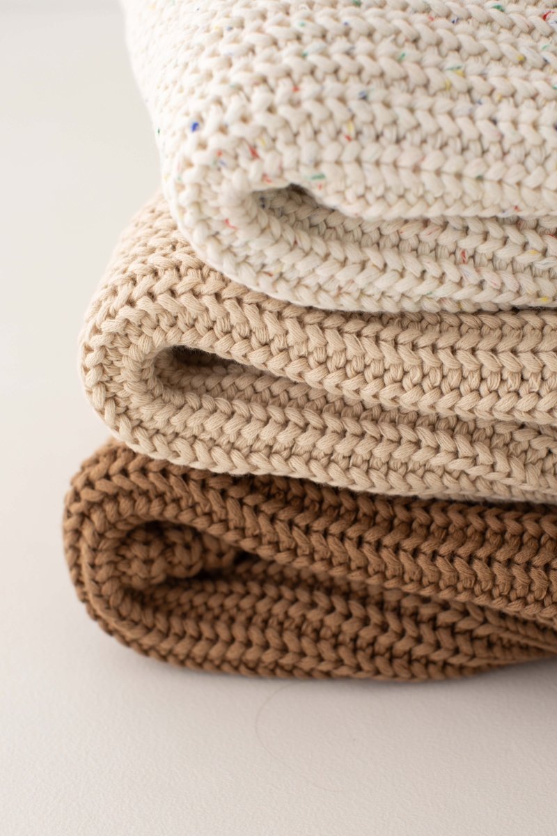 COZY Rainbow Speckle Chunky Sweater | Natural