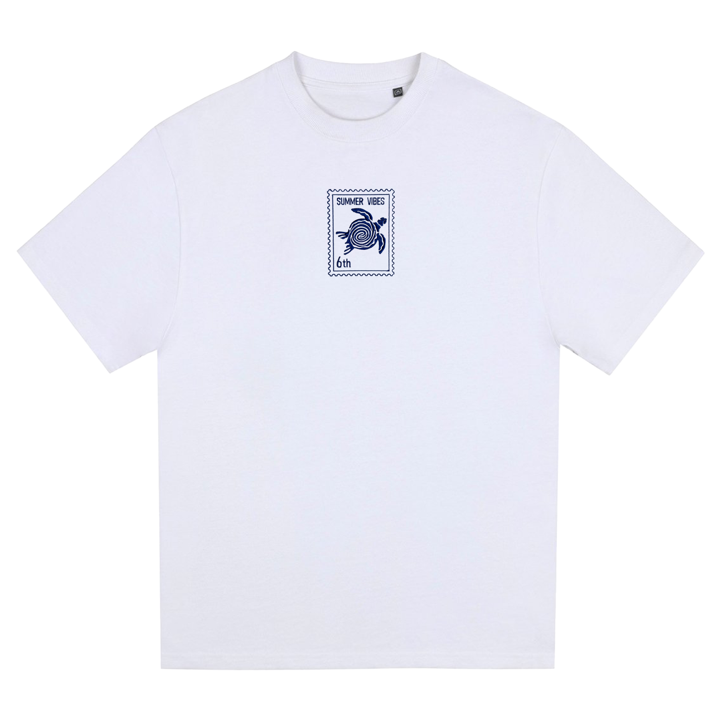 Sea Turtle - Summer Vibes 6th - Unisex Oversized T-Shirt - White