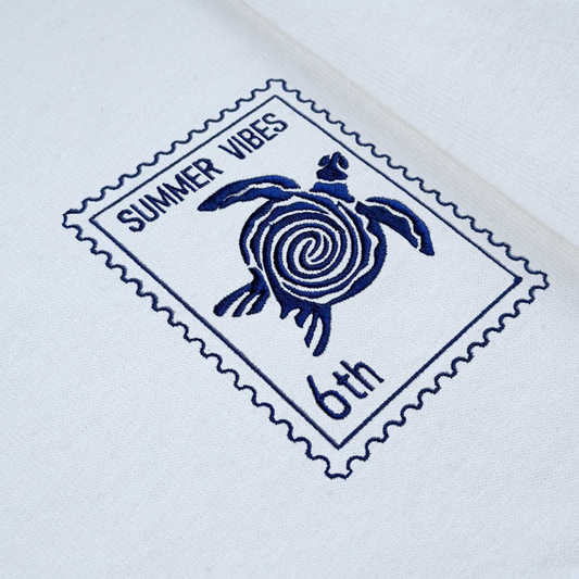Sea Turtle - Summer Vibes 6th - Unisex Oversized T-Shirt - White