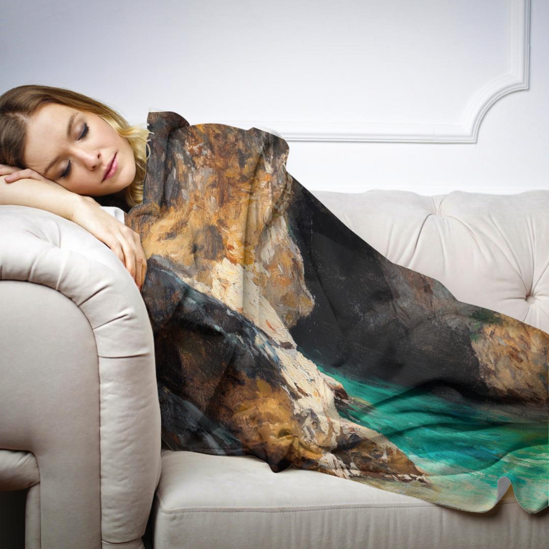 Tranquil Cove Reflection Blanket