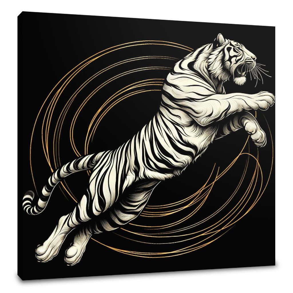 Golden Leap Majesty Canvas