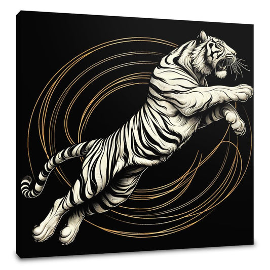 Golden Leap Majesty Canvas