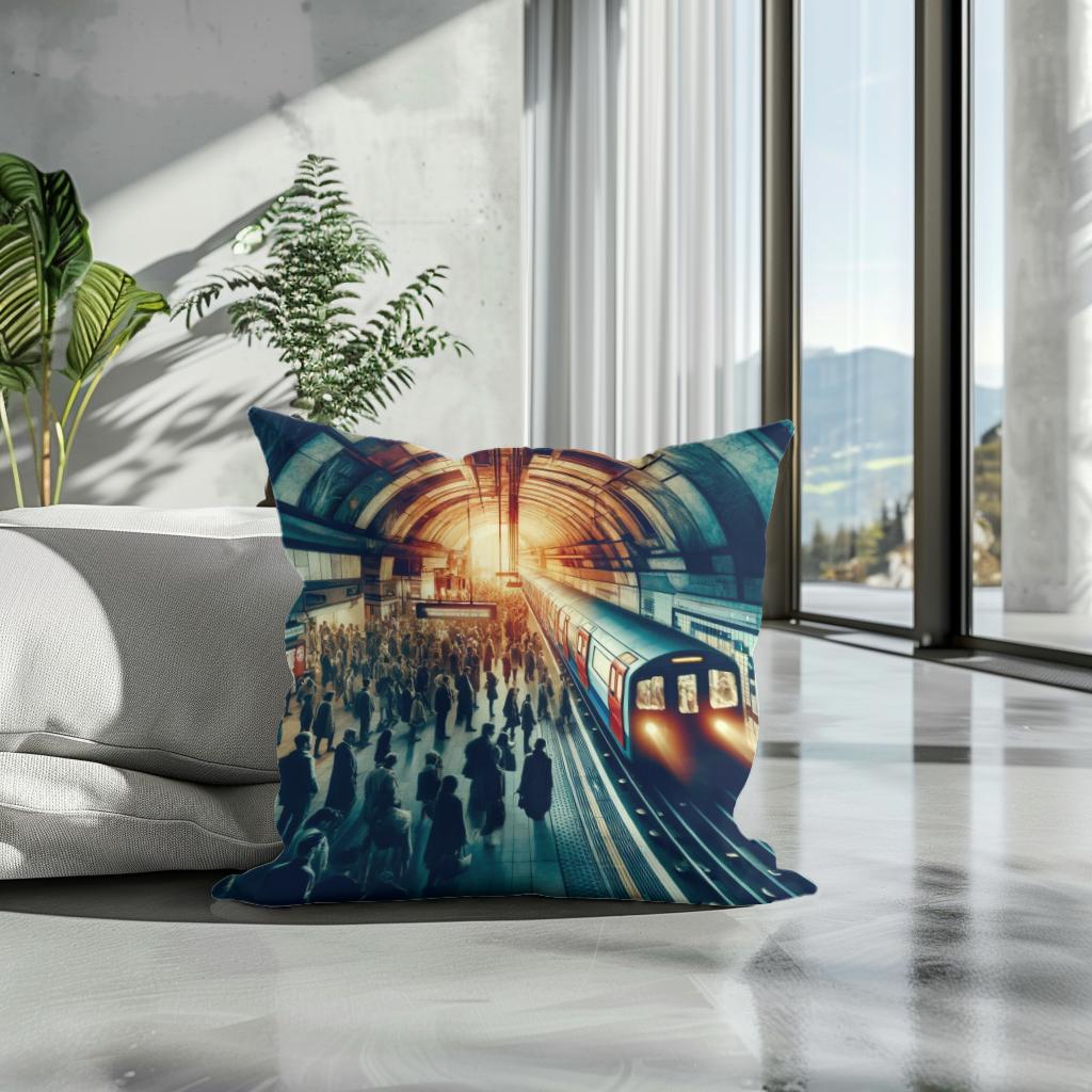 Underground Rhythm Cotton Cushion