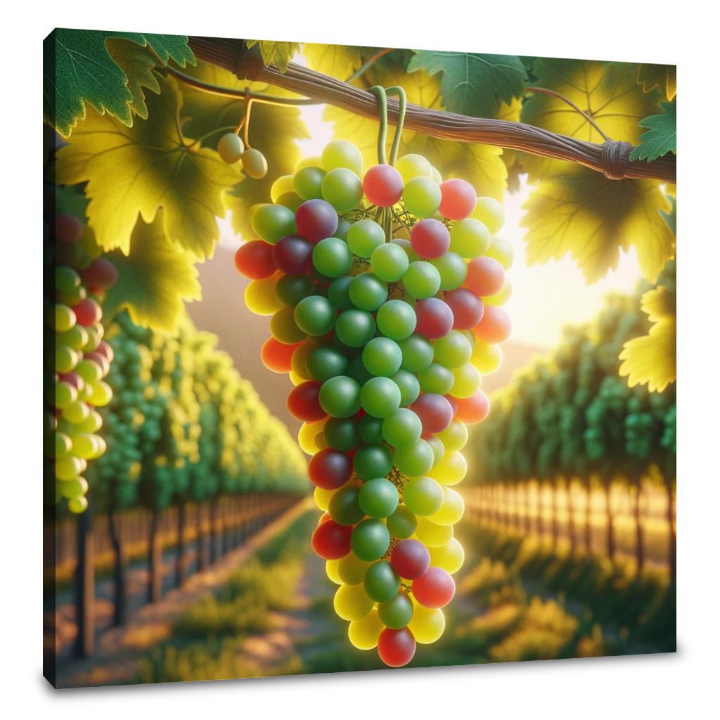 Golden Hour Grapes Canvas
