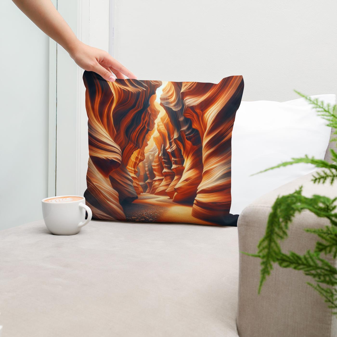 Canyon Passageways Cotton Cushion