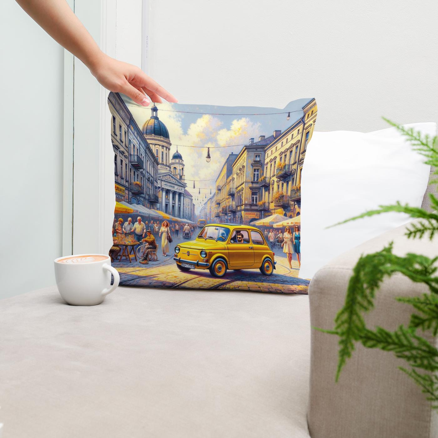 Sunshine Stroll Cotton Cushion