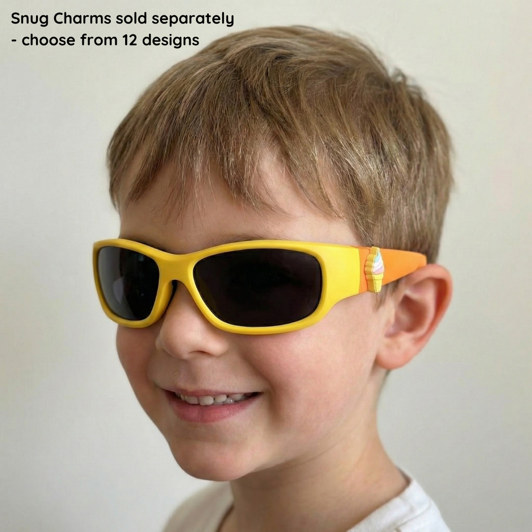 Yellow Orange Kids Sunglasses | Signature Lens | Snug Fit | 3-5 Years
