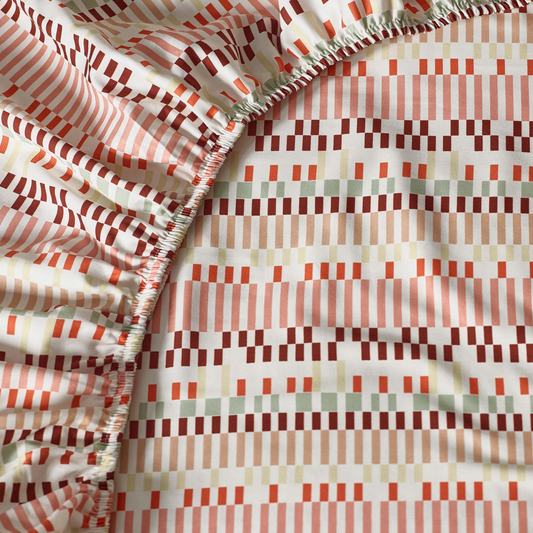 Aara Organic Cotton Fitted Sheet – Clay