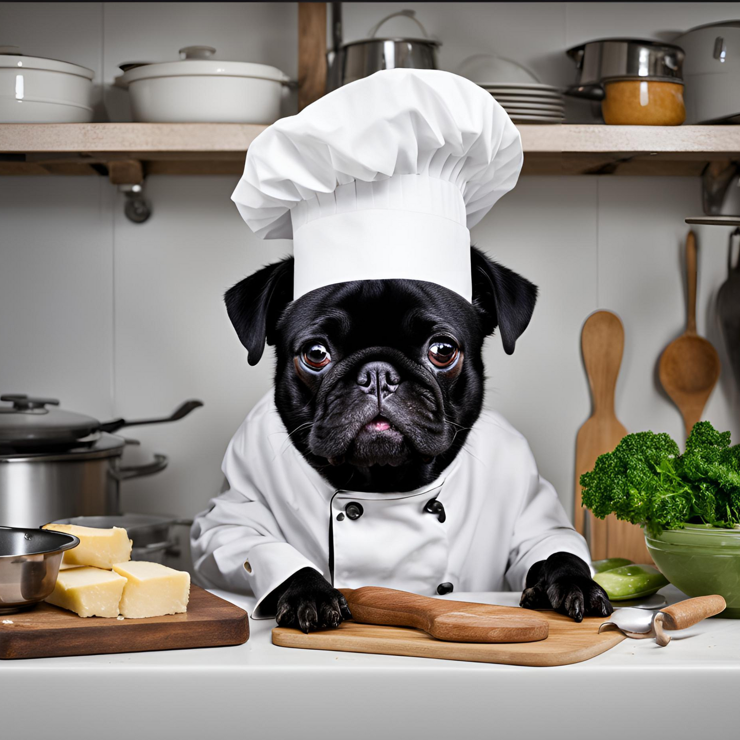 Wipe in Style – Pug Power Tea Towel for Your Kitchen!