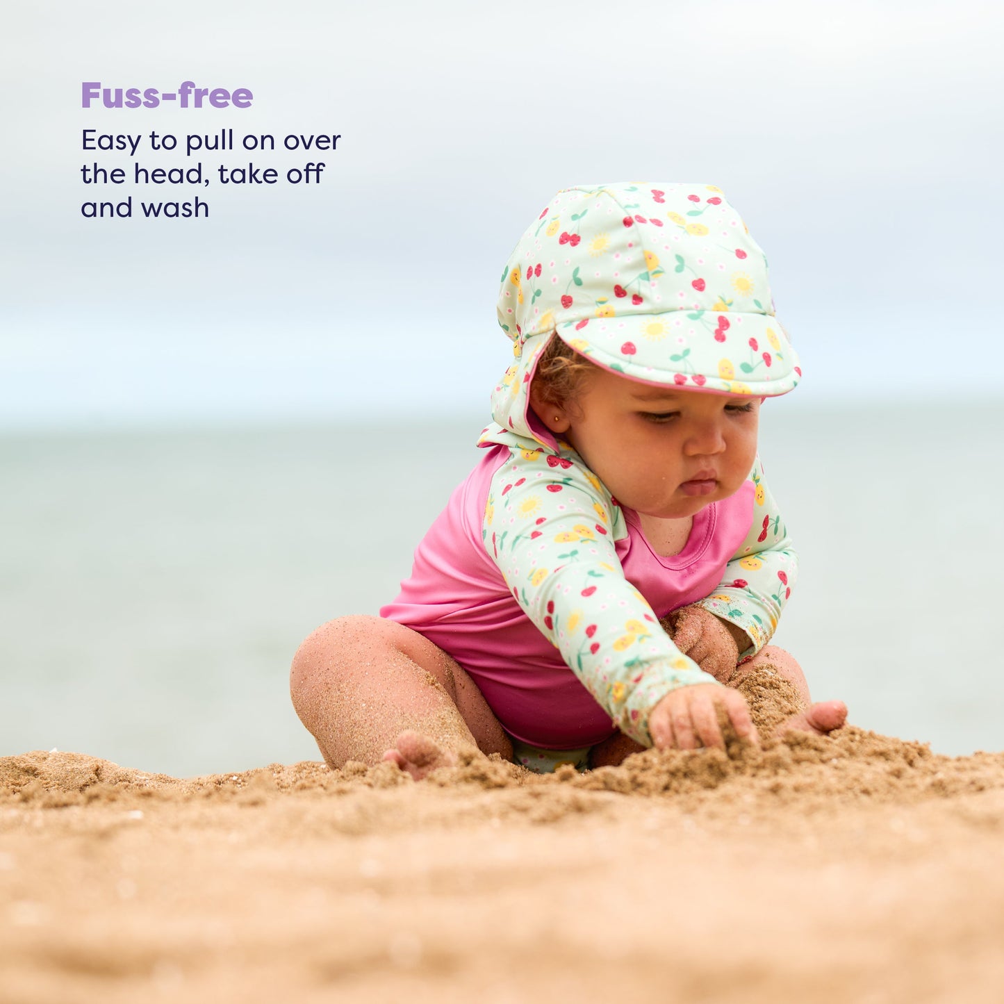 UPF 40+ Soft and Gentle Protective Swim Rash Vest in Juicy Fruit
