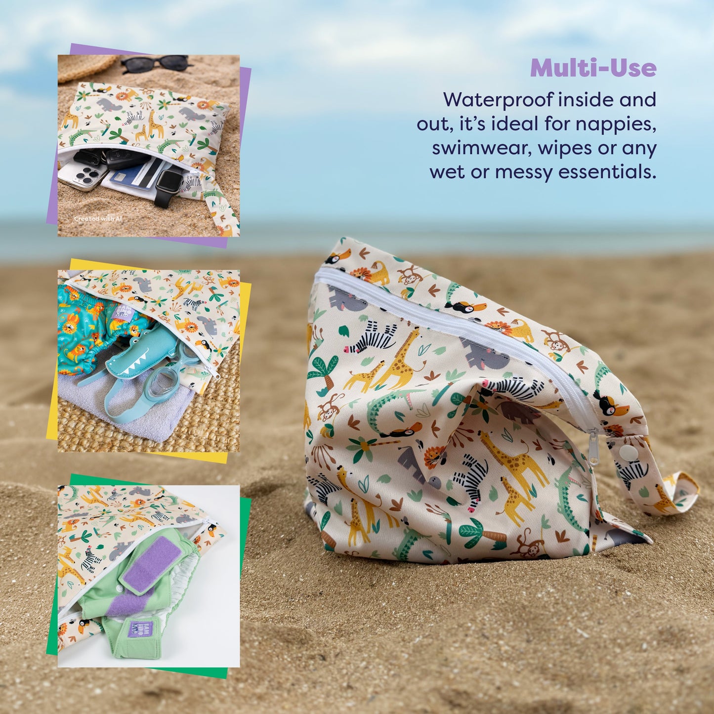 The Everything Reusable Nappy Bundle in Pastels