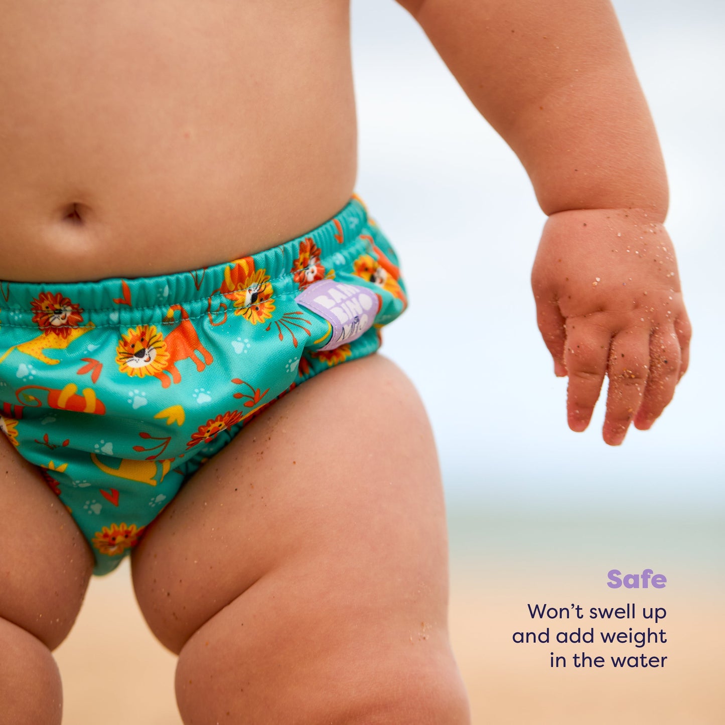 Reusable Swim Nappy in Cool Cats