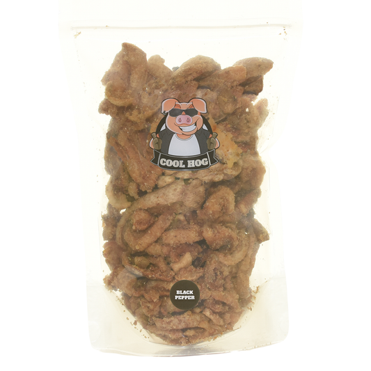 Salt & Cracked Black Pepper Flavour Traditional Pork Scratching Jar Refill Bag