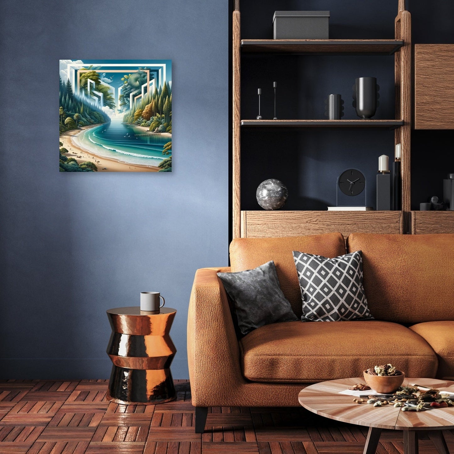 Modern Jungle Oasis Canvas