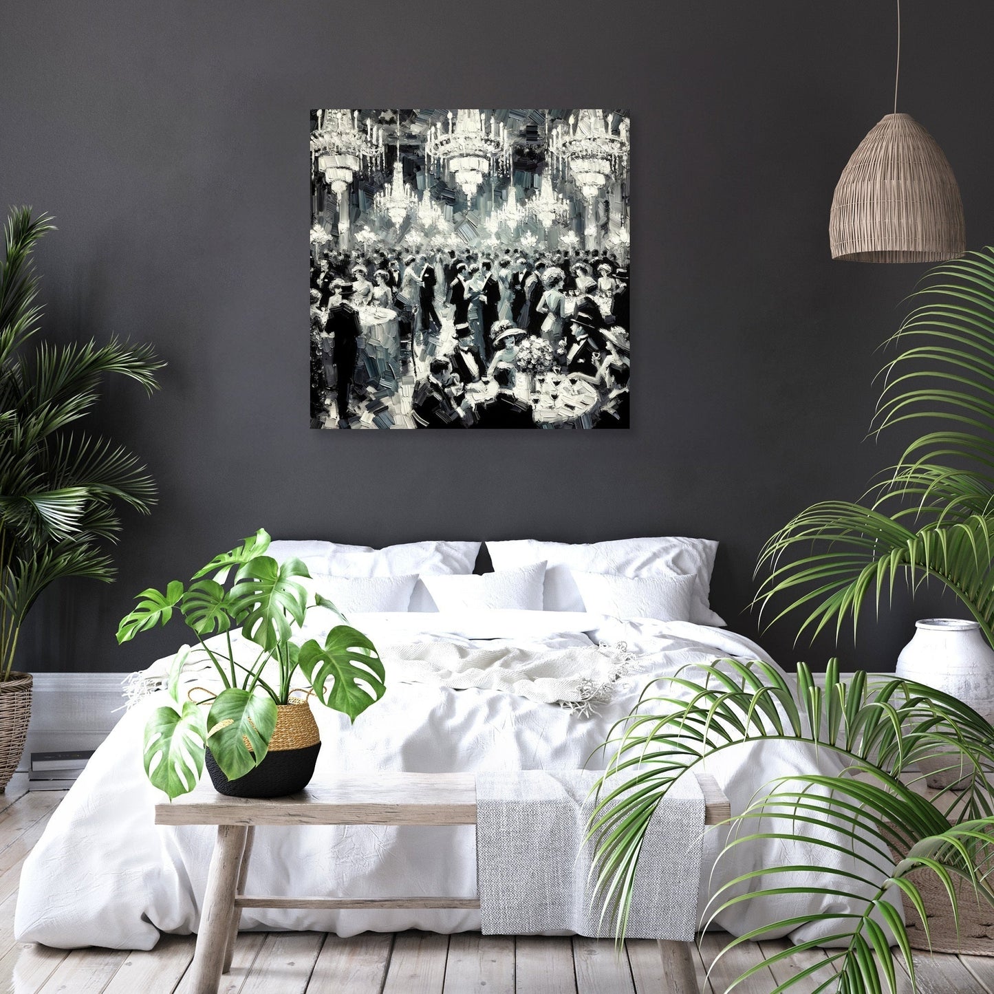 Monochrome Glamour Canvas
