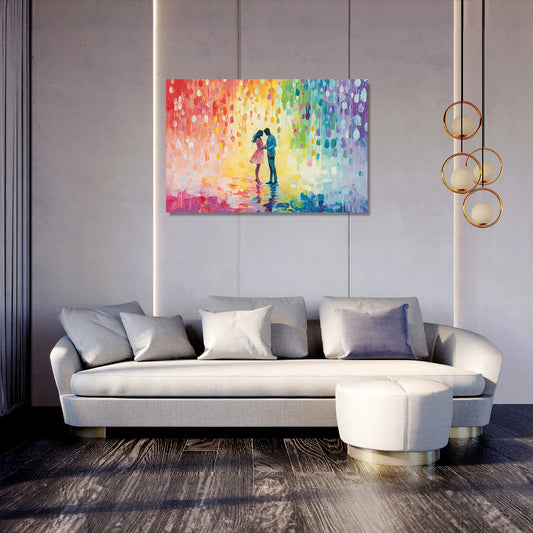 Colourful Rain Dance Canvas