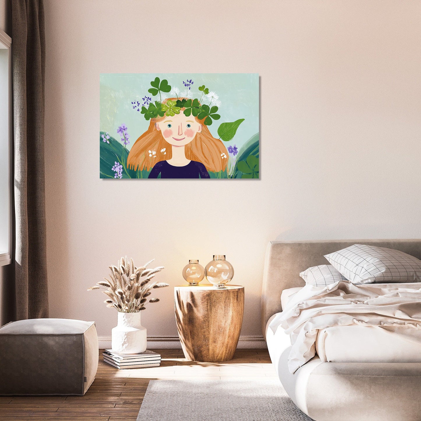 Clover Joy Illustration Canvas