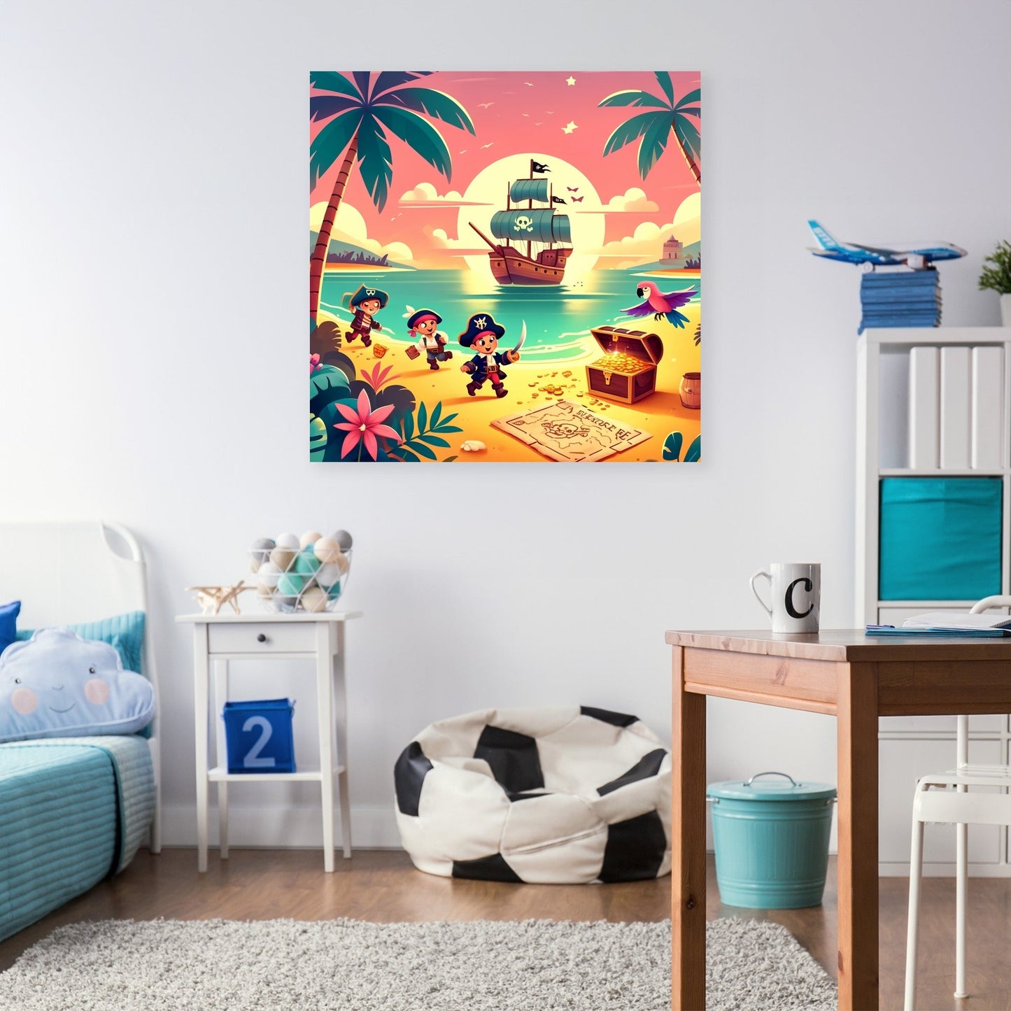 Pirate Treasure Hunt Canvas