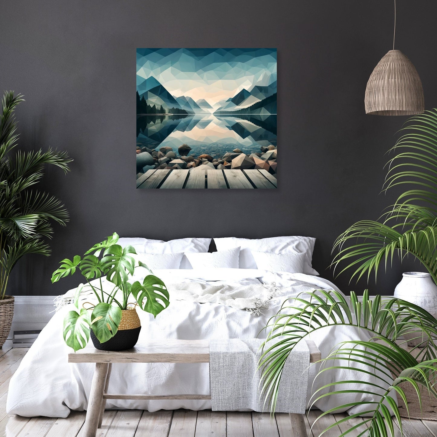 Tranquil Geometry Canvas