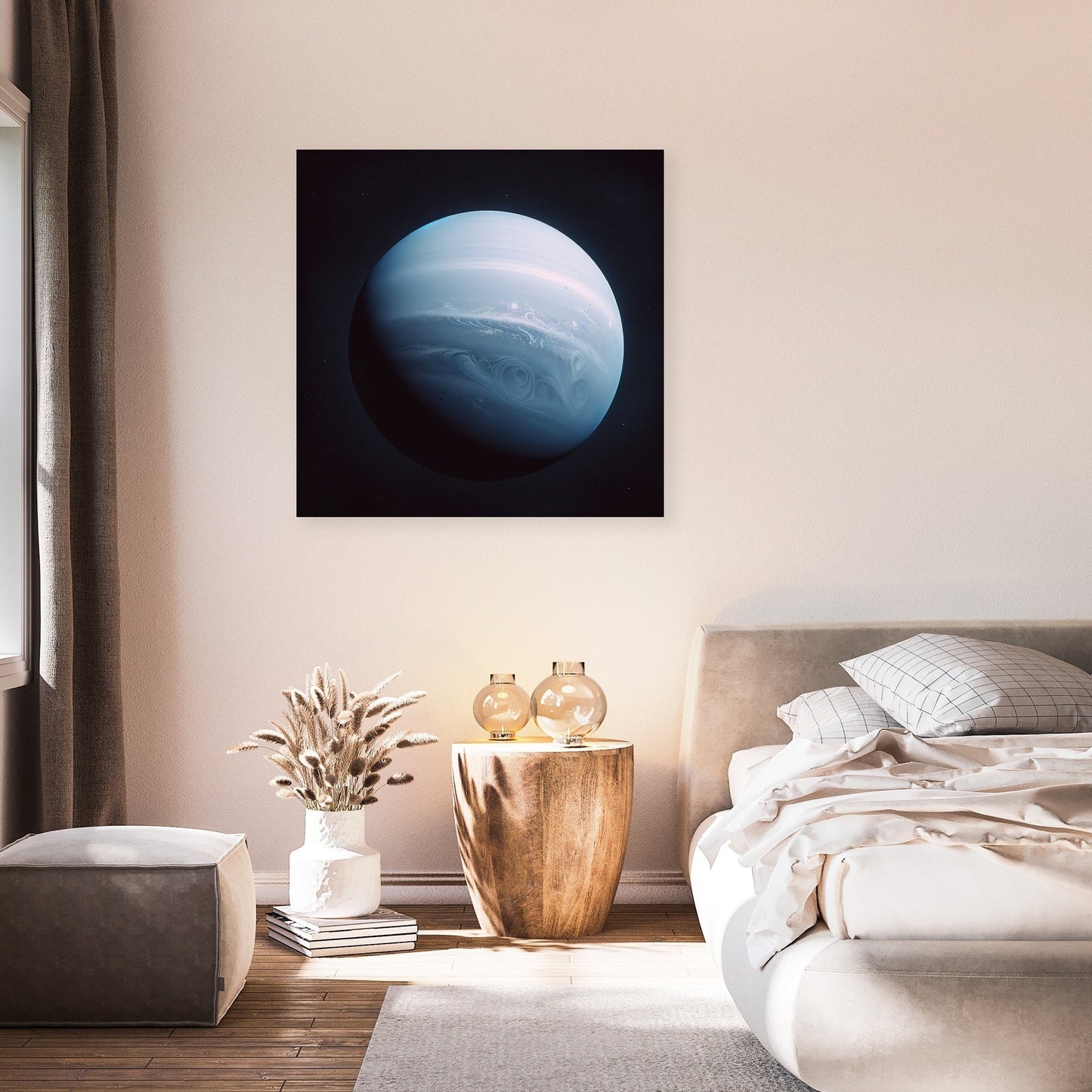 Uranus' Celestial Calm Canvas