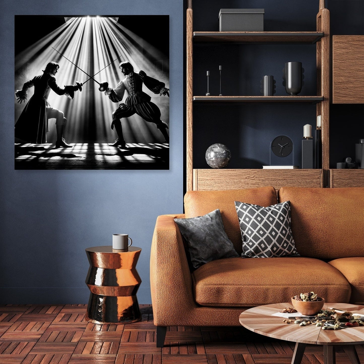 Dramatic Duel Canvas
