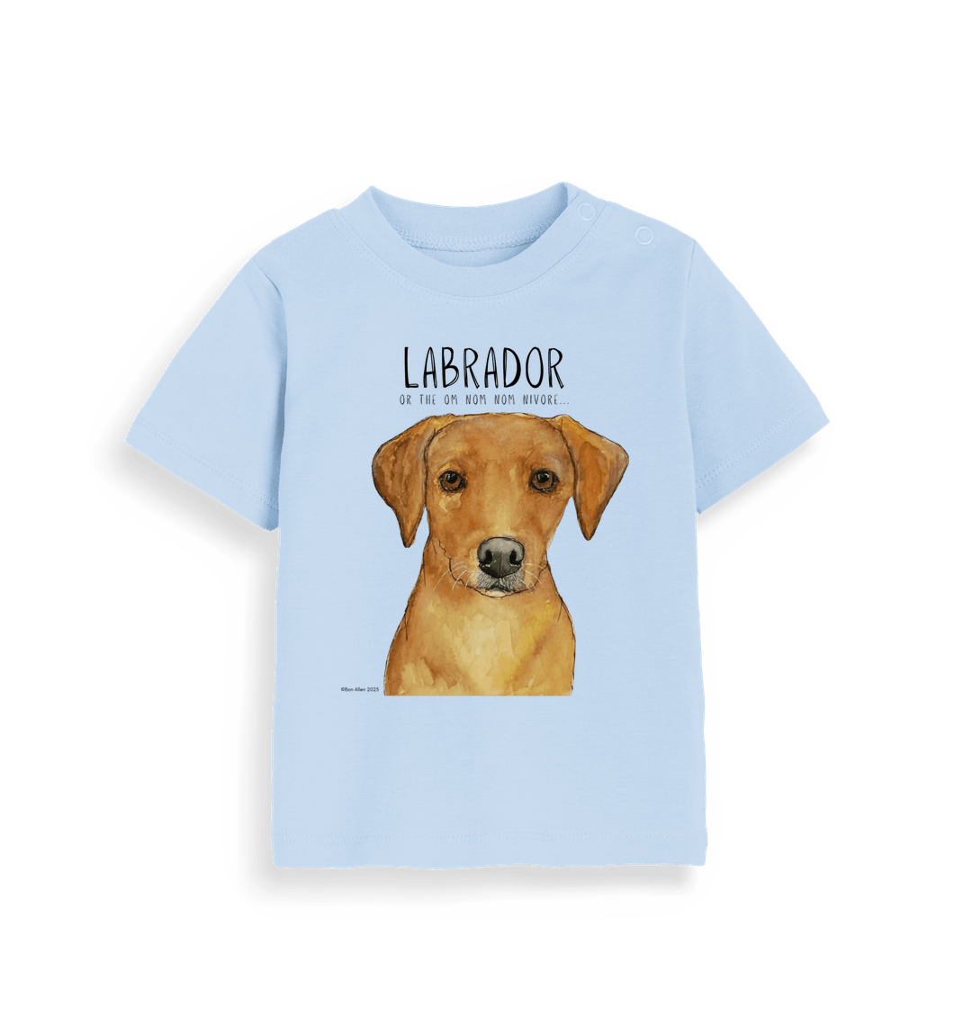Tiny Tummy, Big Appetite – Baby’s First Fox Red Labrador Tee
