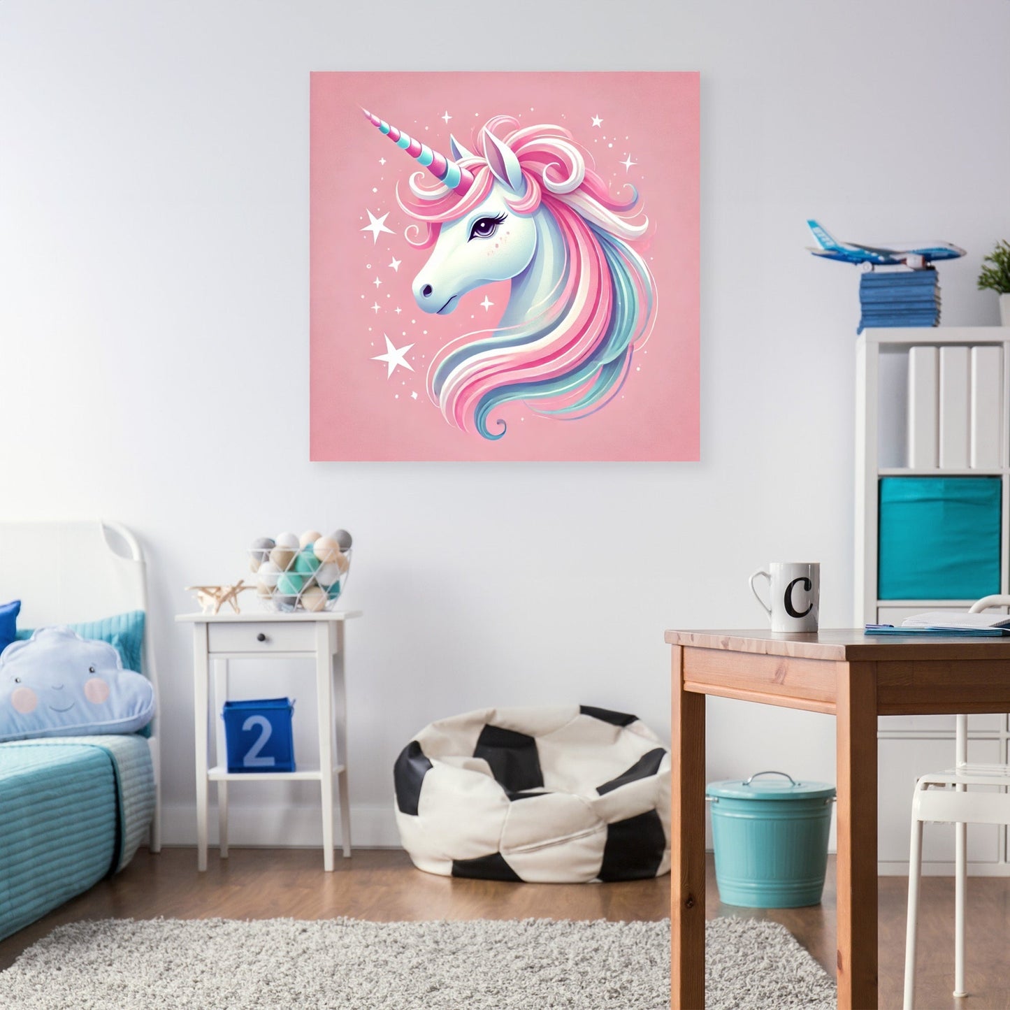 Magical Unicorn Portrait Canvas