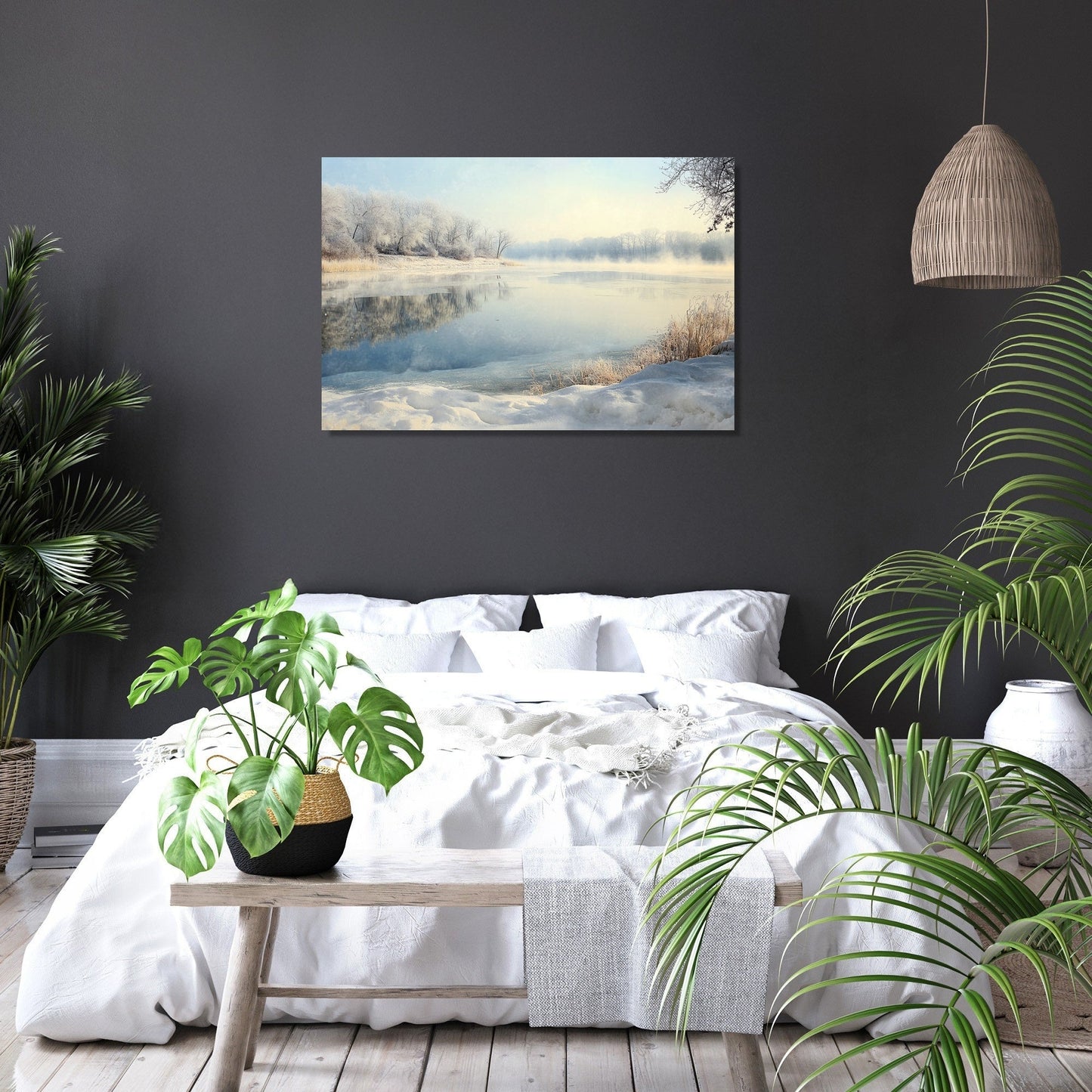 Frosted Serenity Canvas