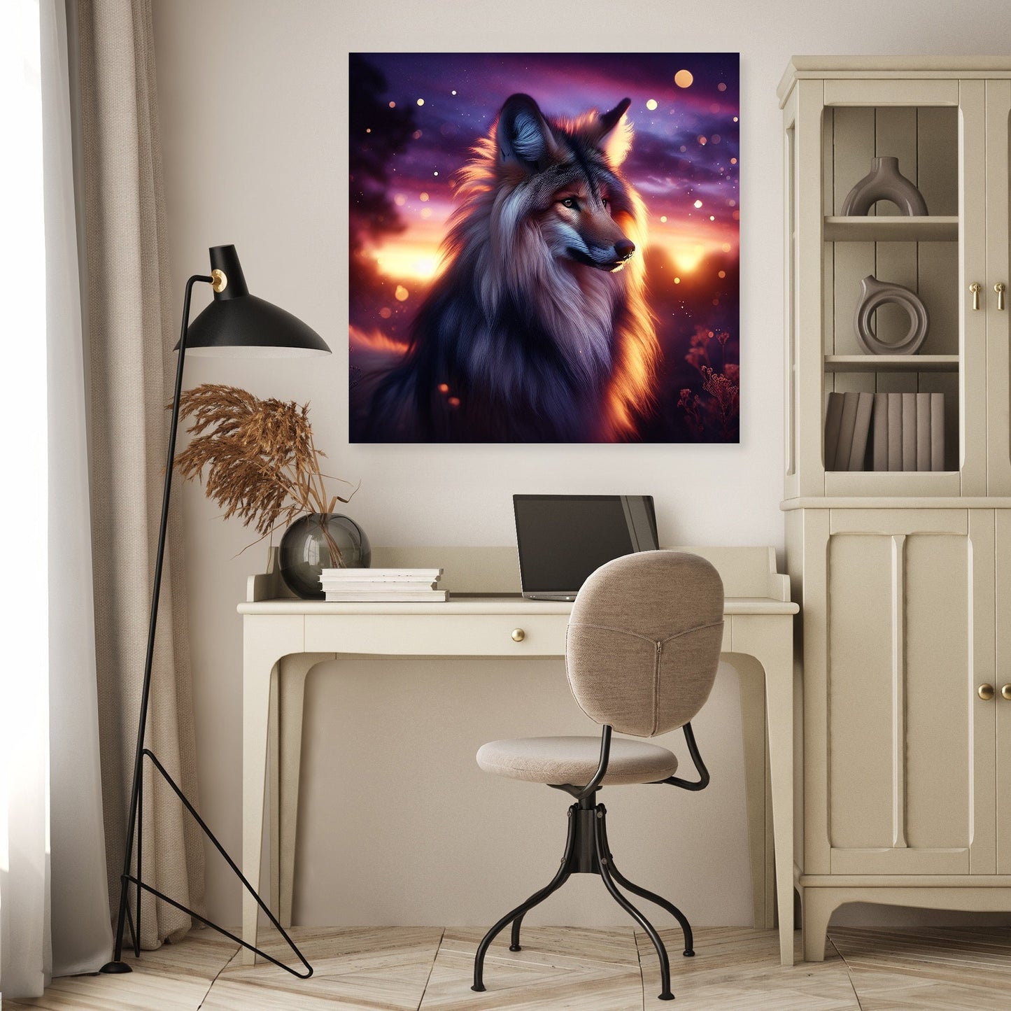 Twilight Majesty: Maned Wolf Canvas