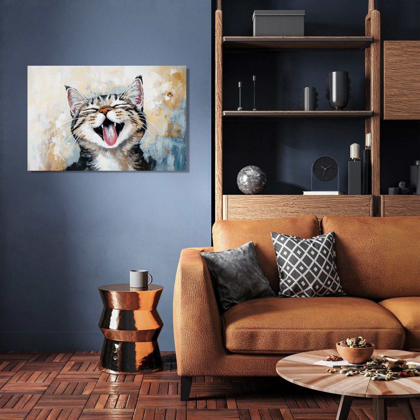 Joyful Whiskers Canvas