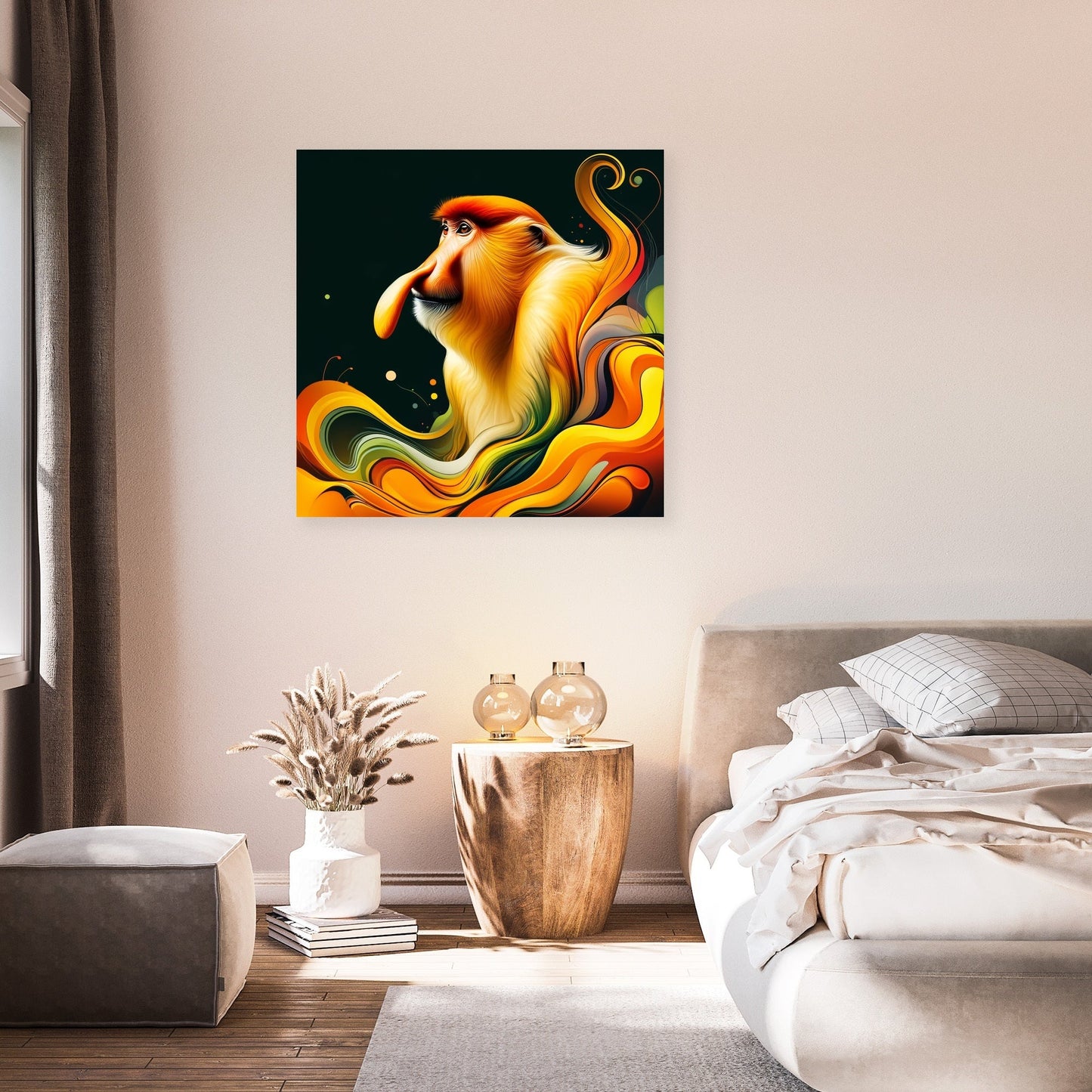Graceful Proboscis Monkey Canvas