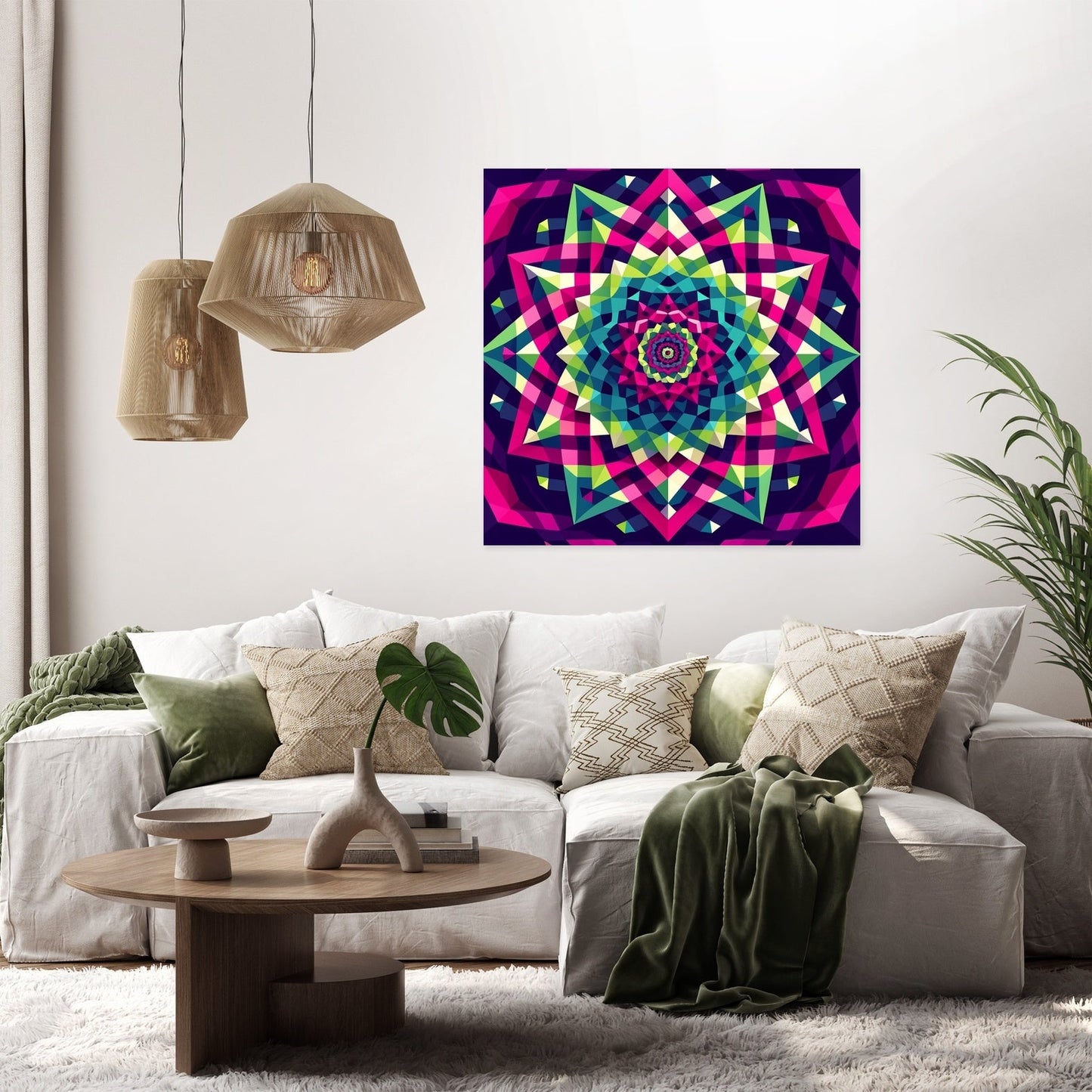 Spiraling Stars Canvas