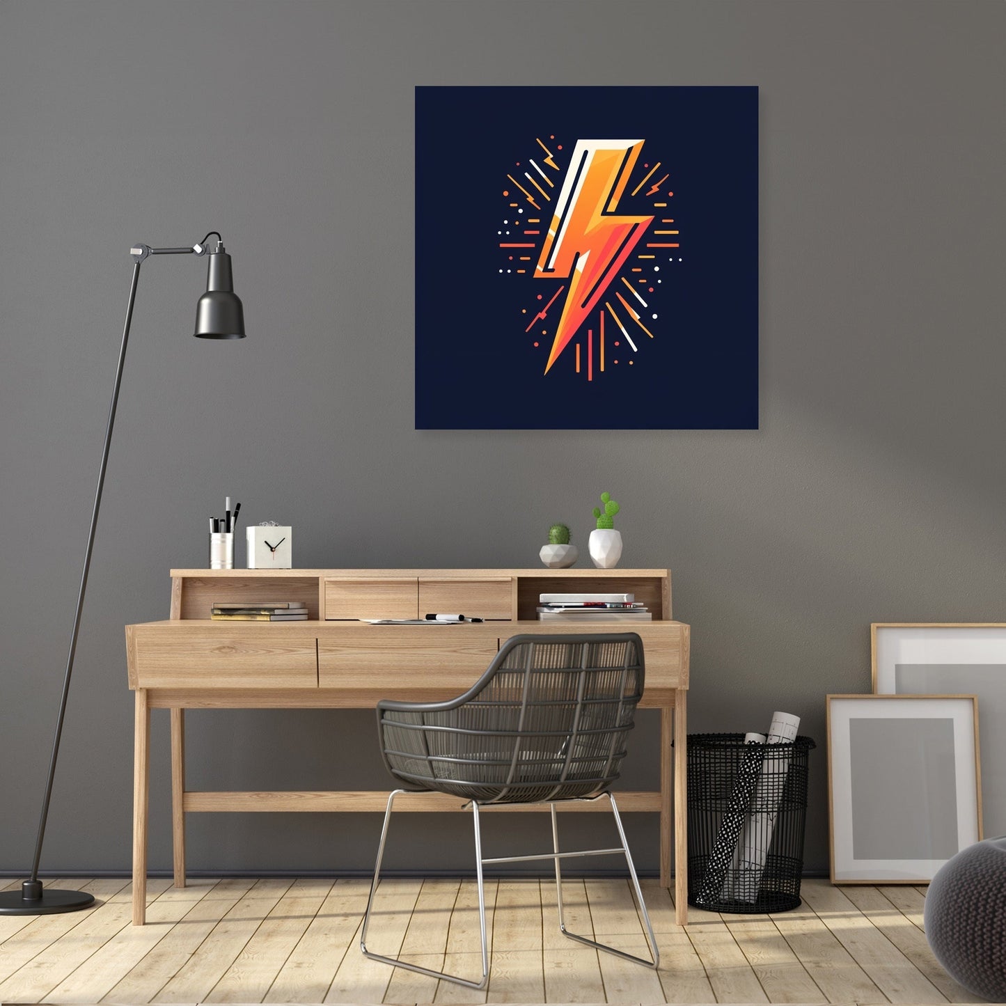 Electrifying Bolt Canvas
