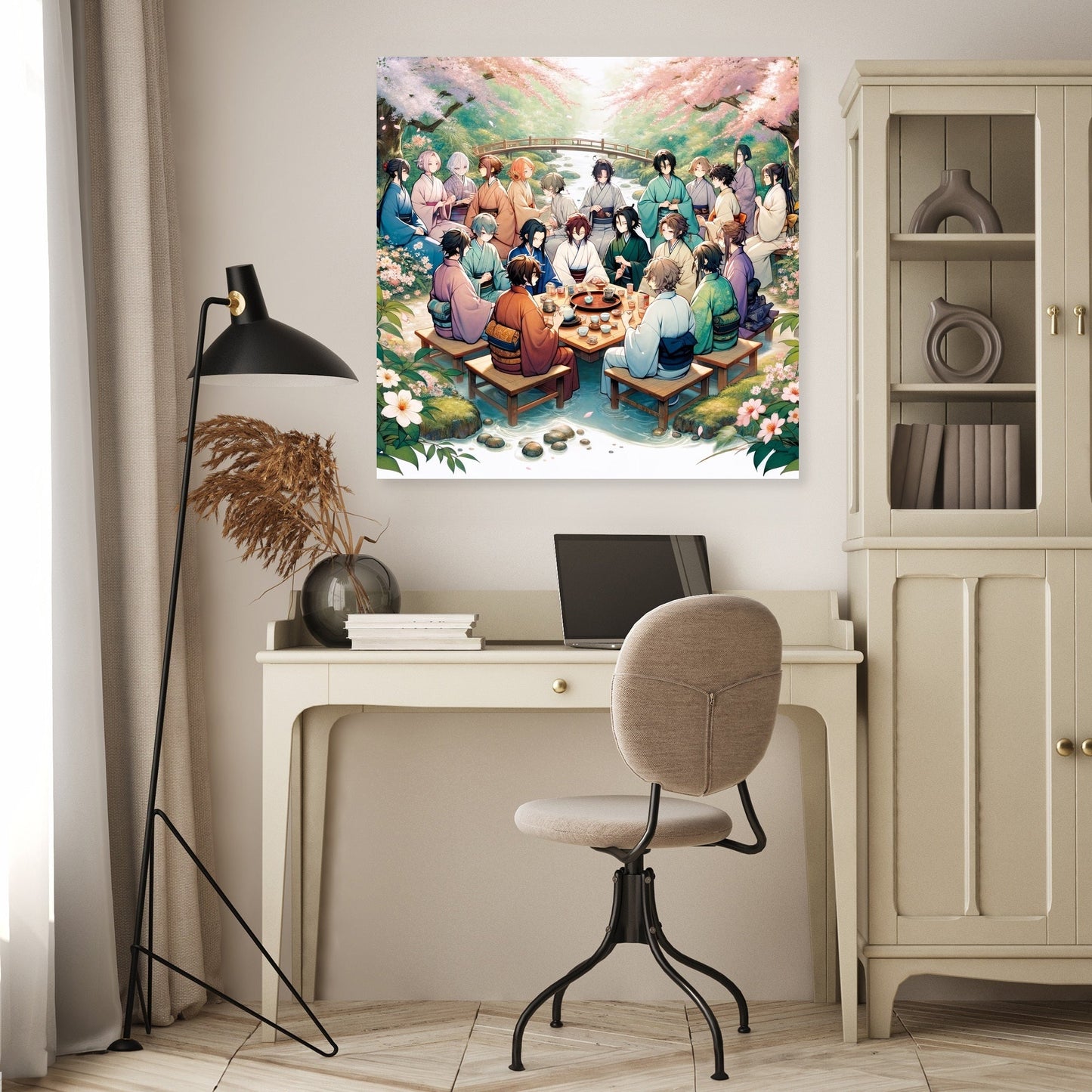 Sakura Garden Tea Party Canvas