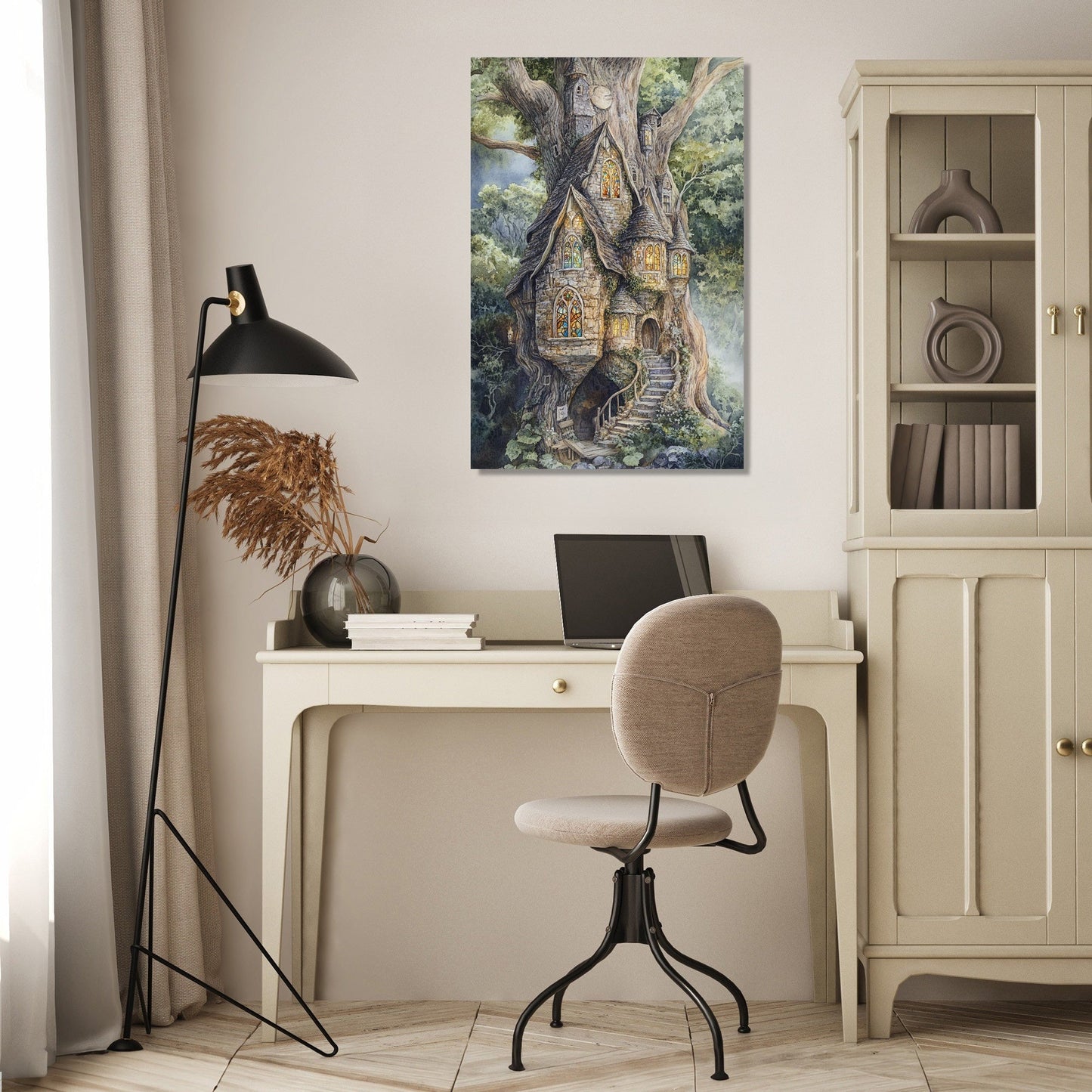 Enigmatic Elven Tree Canvas