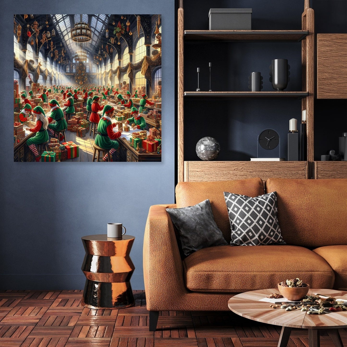 Elfin Joy Christmas Hall Canvas