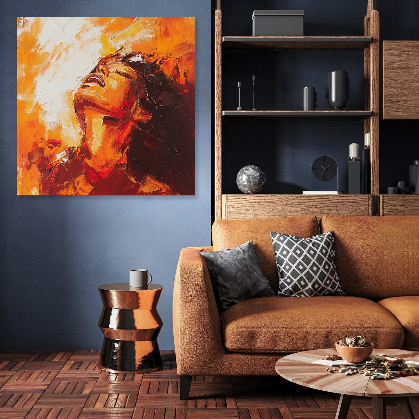 Radiant Maternal Embrace Canvas