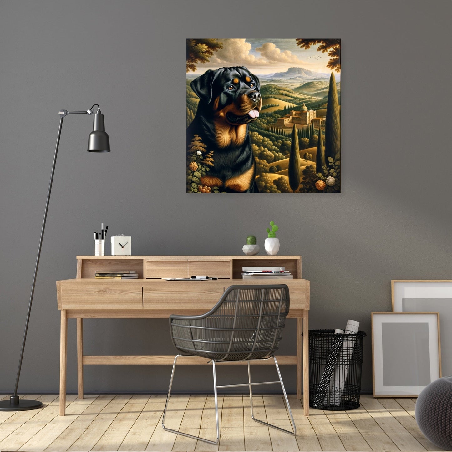 Regal Rottweiler Renaissance Canvas