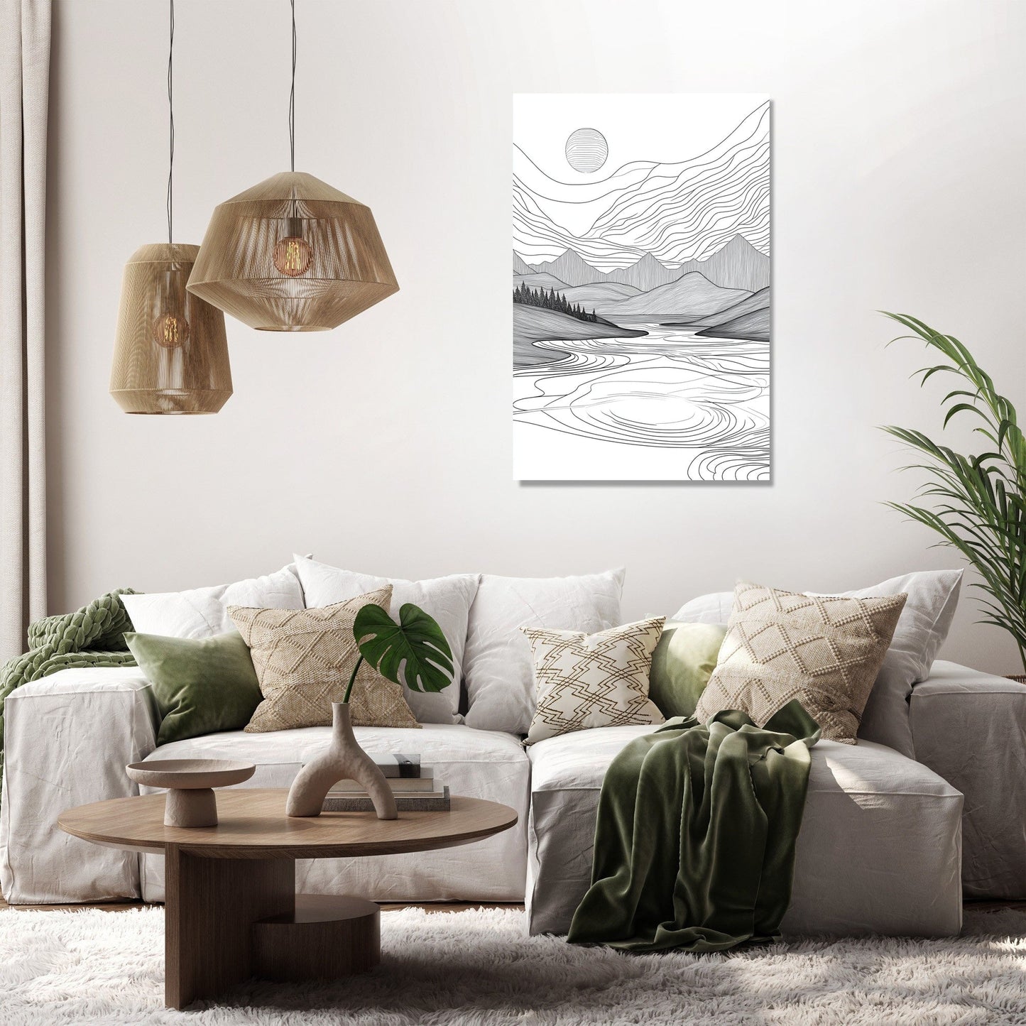 Serene Geometries Canvas