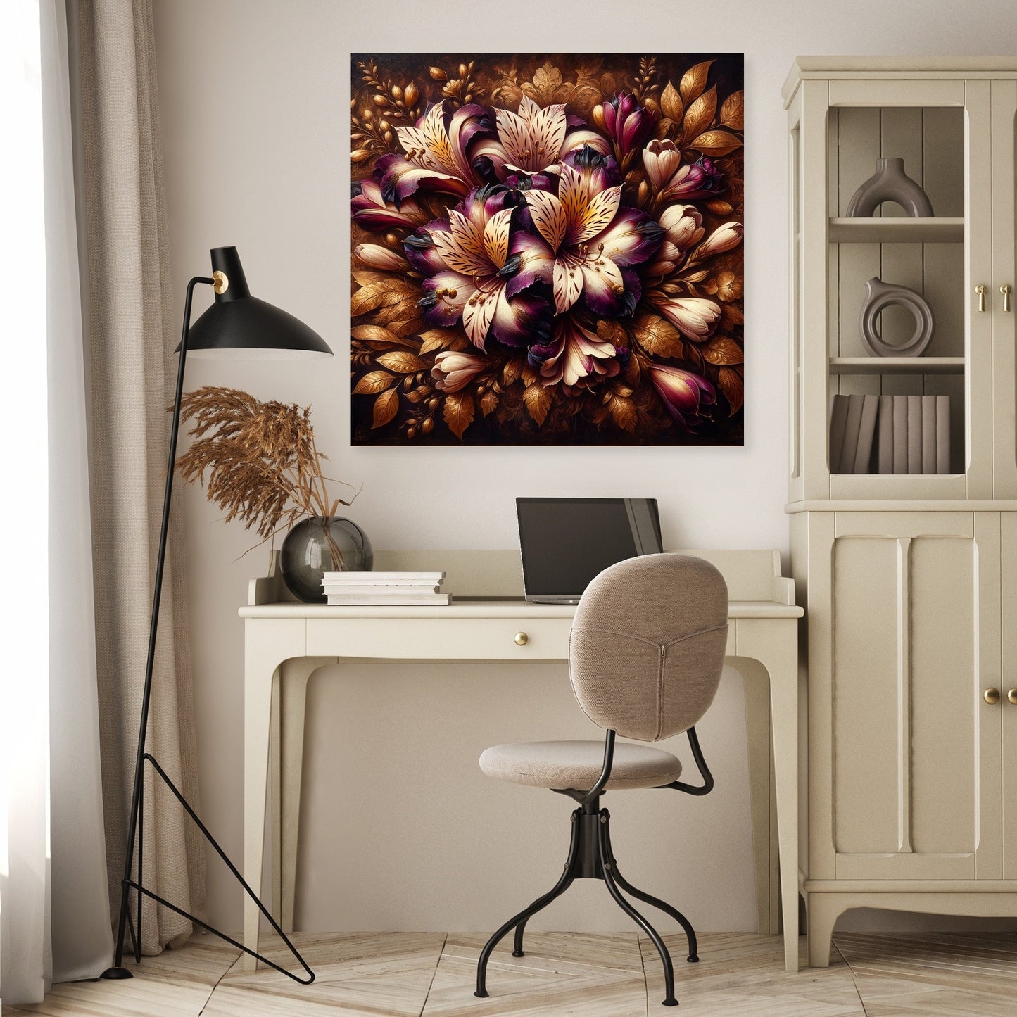Regal Alstroemeria Canvas