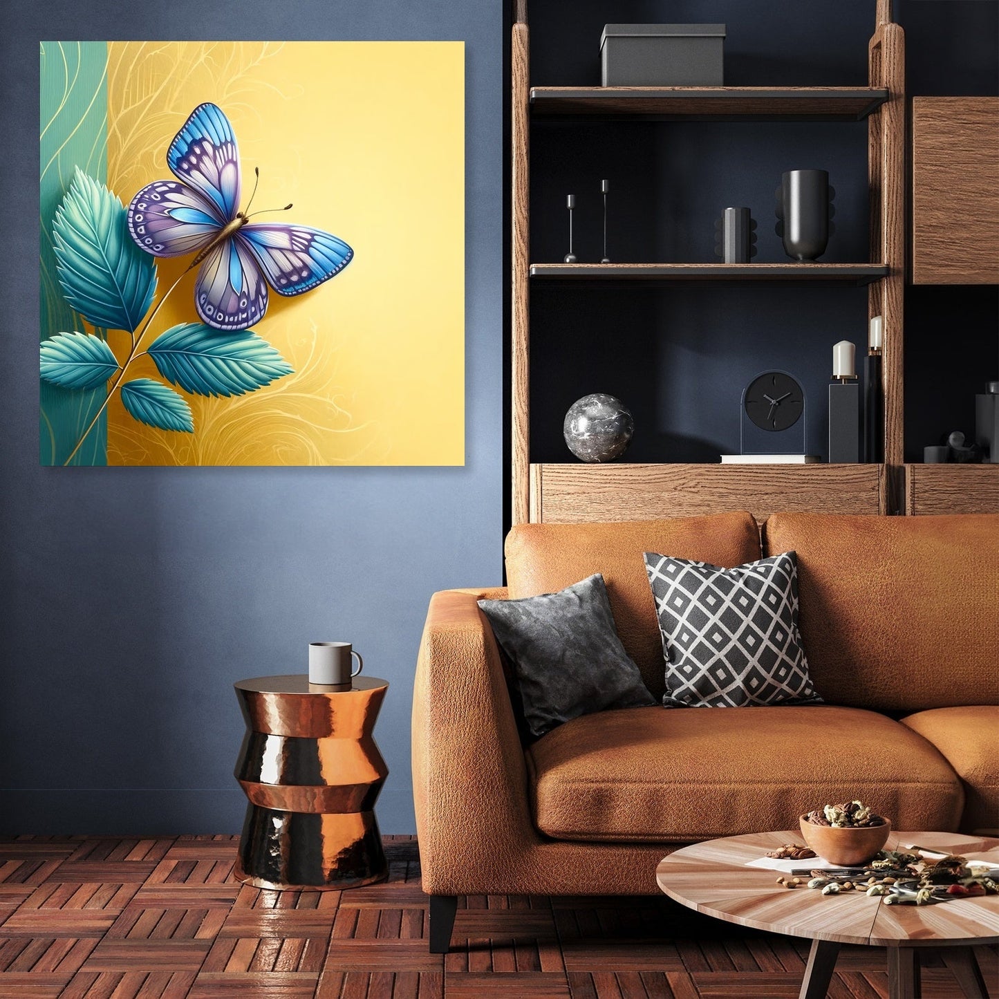 Blue Butterfly Canvas