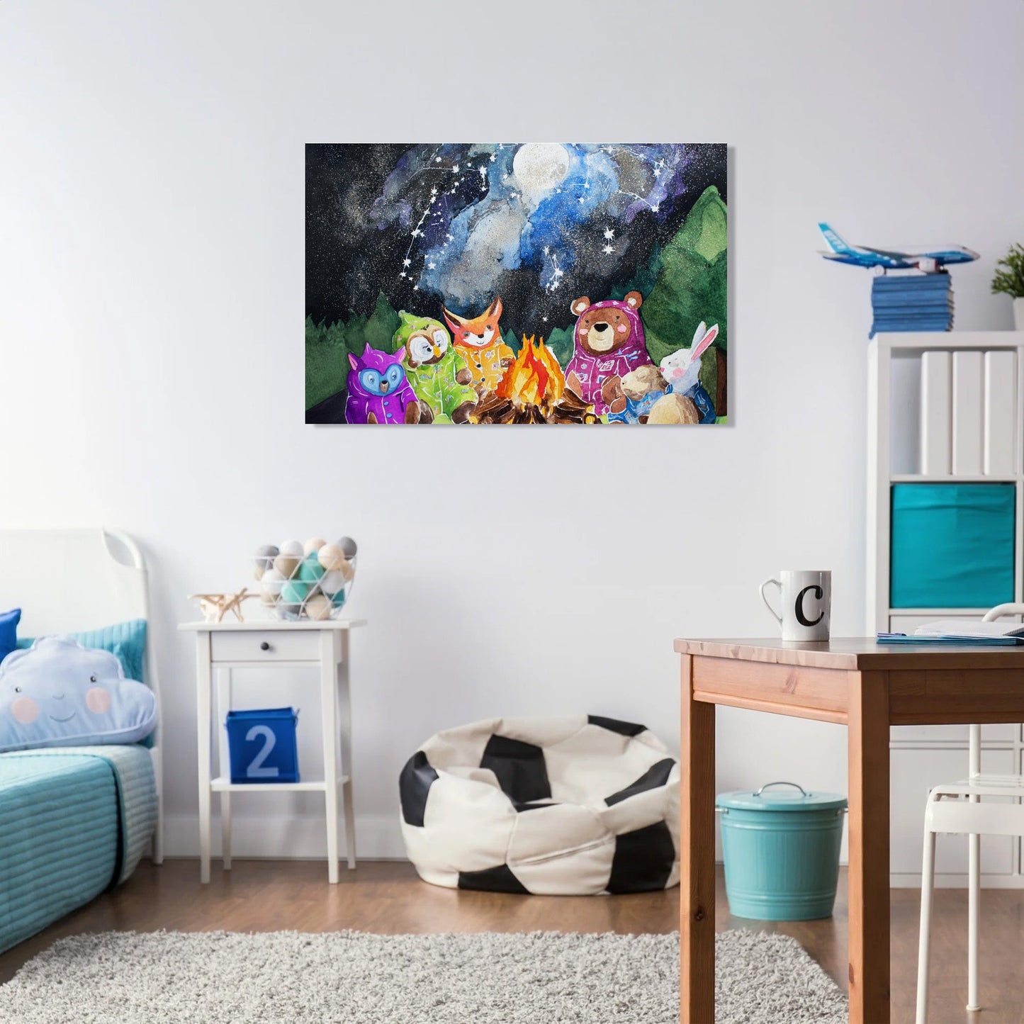 Starry Pyjama Camping Canvas