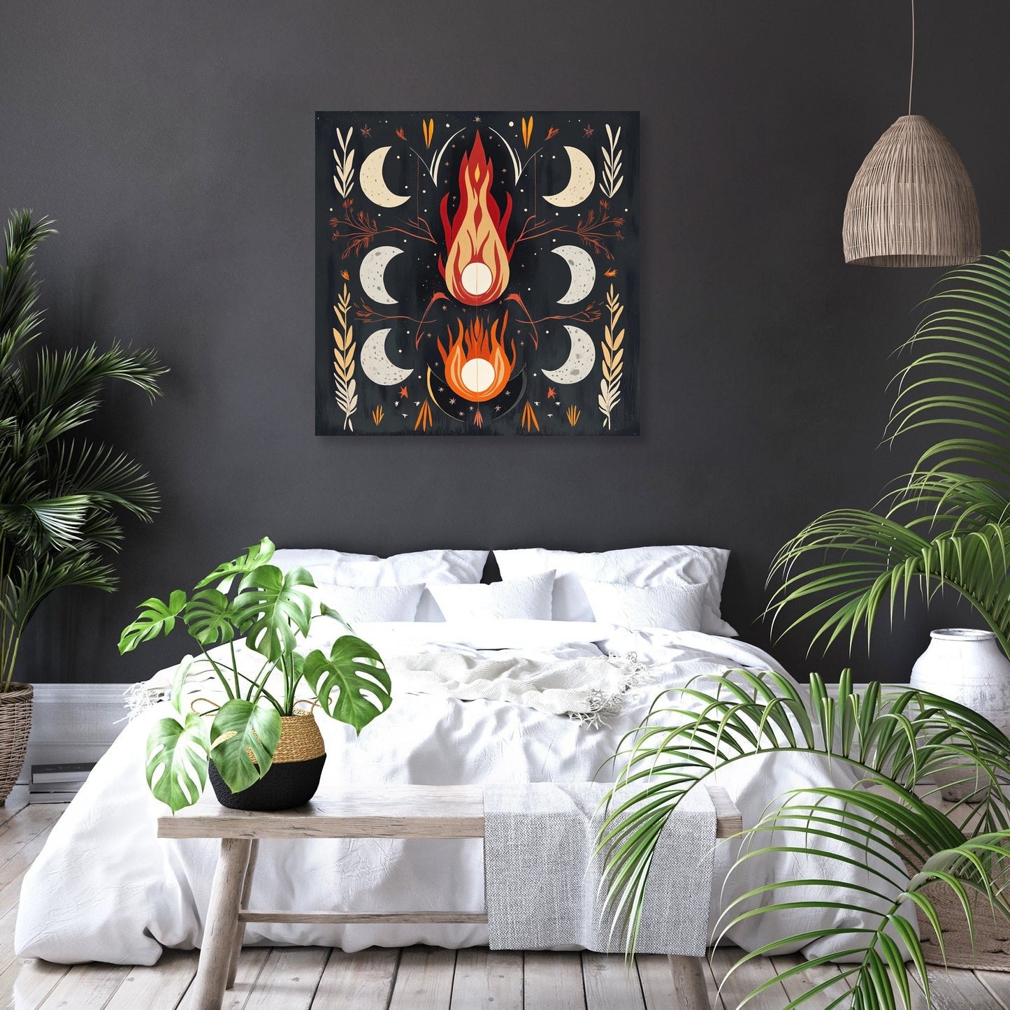 Lunar Fire Celebration Canvas