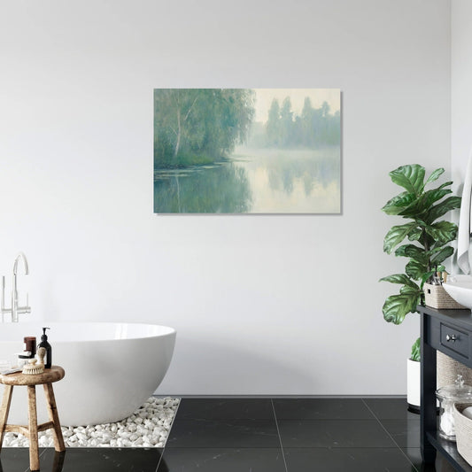 Misty Lagoon Canvas