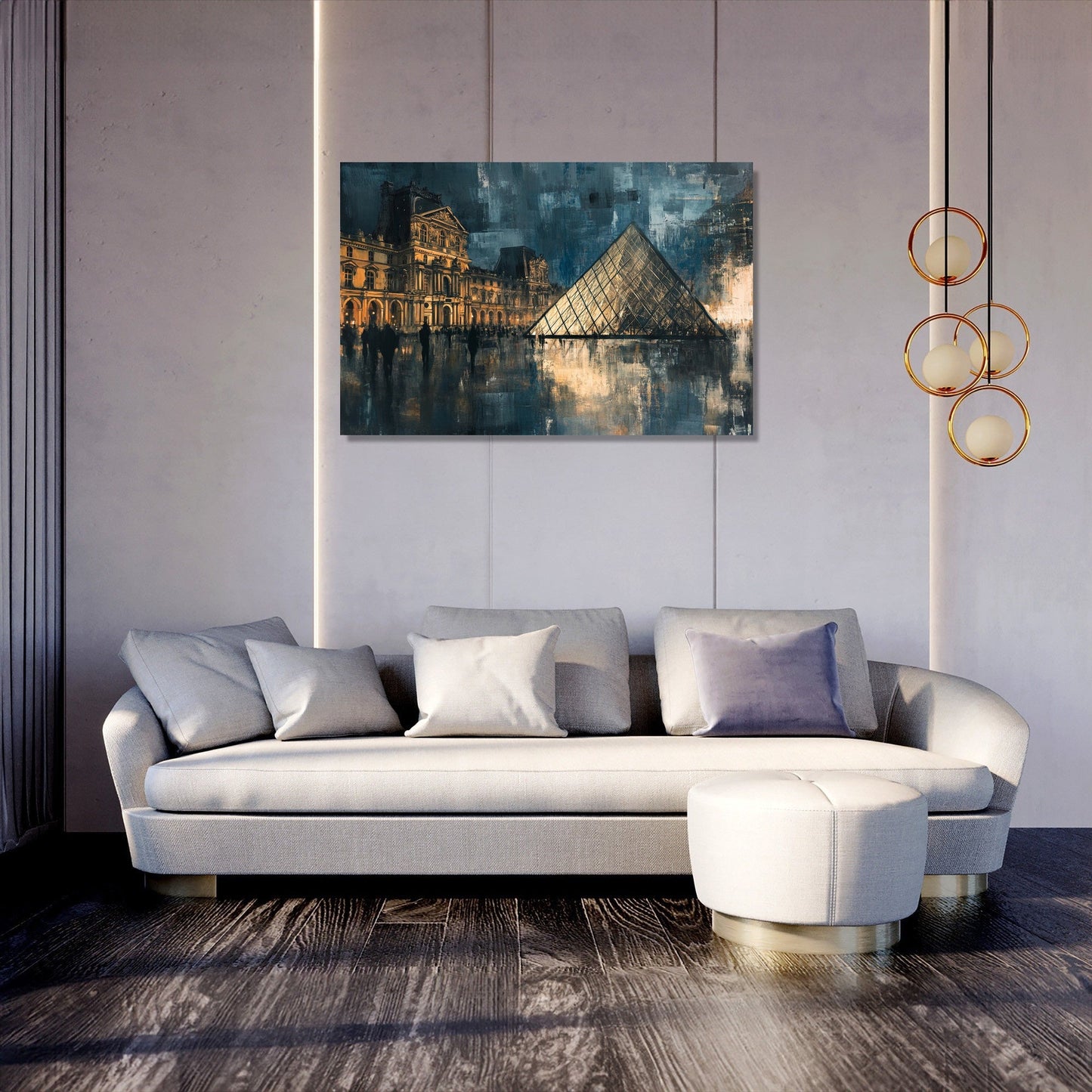 Twilight Whispers Louvre Canvas