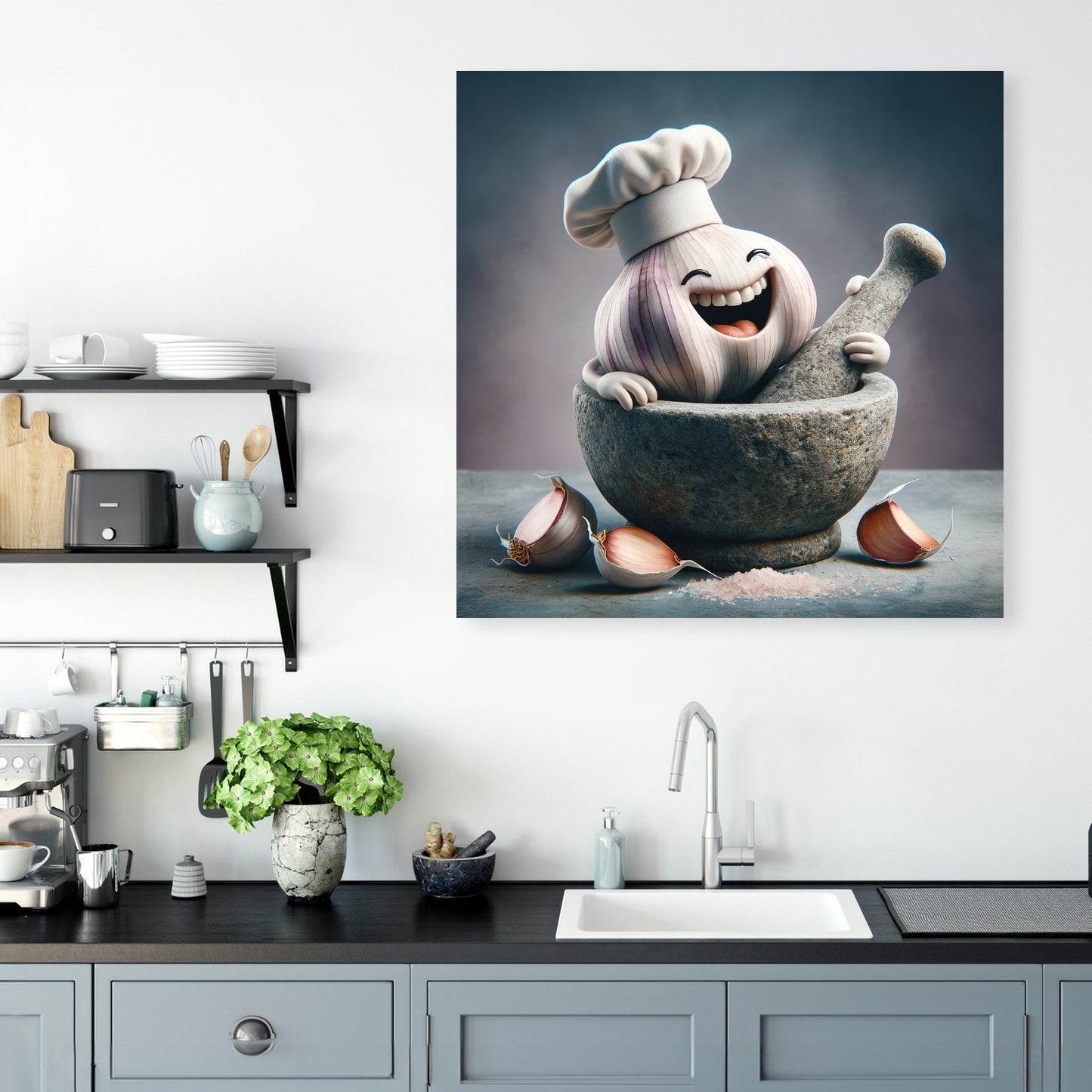 Gourmet Garlic Canvas