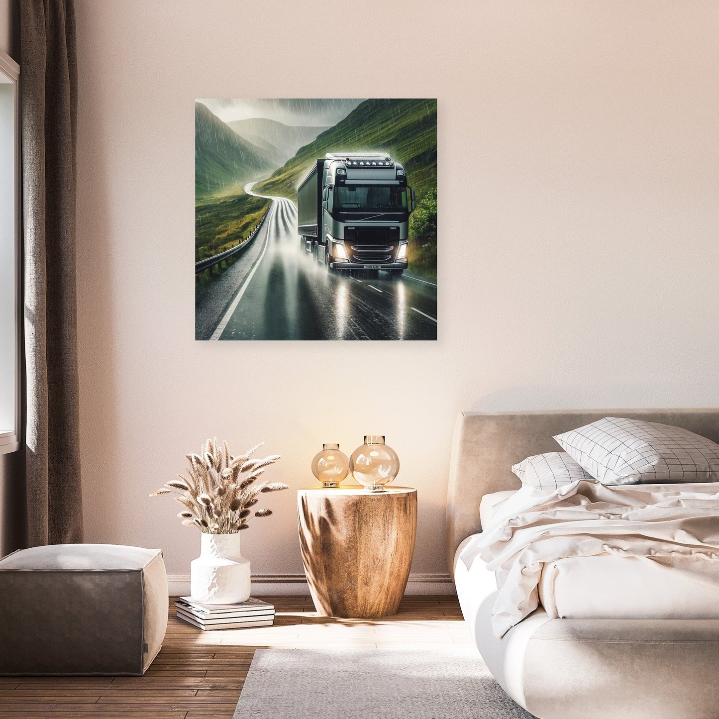 Highland Rain Drive Canvas